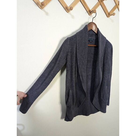 Barefoot Dreams Cozychic Lite Blue/Grey Shrug Cardigan - Size XS/S - Picture 2 of 6